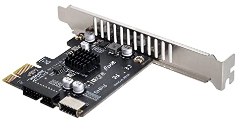 NFHK 5Gbps Type-E USB 3.1 Front Panel Socket & USB 3.0 to PCI-E 1X Express Card VL805 Adapter for Motherboard