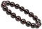 ELEDORO Stretch Armband aus echten Edelsteinen-Perlen 10mm: für Energie und Harmonie (Granat)