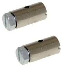 2x Bowdenzug Schraubnippel Klemmnippel 8x15 mm kompatibel mit Puch Hercules Kreidler Zündapp Mofa Moped Mokick