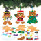 Baker Ross FX373 Bär Moosgummi Dekoration Bastelset-8er Pack, Weihnachtsdekoration für Kinder zum Basteln, Baumschmuck Bastelsets