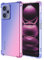 HONLEN Funda para Redmi Note 12 Pro 5G Carcasa, (6.67 Inches) Gradiente Transparente TPU Silicona Case, Protección de Esquina Mejorada Cover Azul Rosado