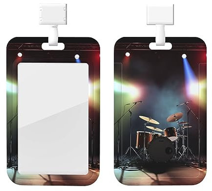 Porte-badge Imprimé Personnalisé avec Cordons Collier Porte Carte pour Personnel de Bureau