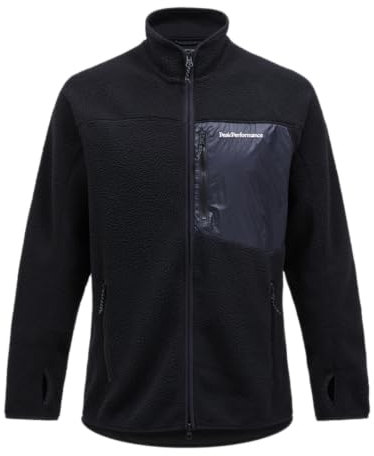 Peak Performance Herren Pile Zip Jacke, Black, S