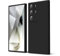 oakxco for Samsung Galaxy S24 Ultra Phone Case Liquid Silicone, Thin Slim Soft Rubber Gel TPU Plain Simple Cover for Women Girl Cute, Matte Solid Color, Black