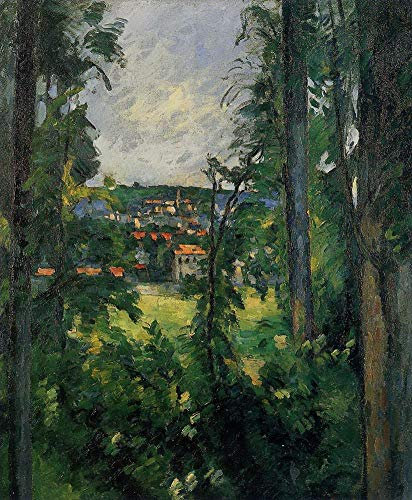 20 peintures Auvers Vue depuis les environs Paysage de Paul Cézanne Huile sur toile - Œuvres d'art célèbres - Taille 04, €50-€2000 Peintes à la main par des professeurs d'académies d'art