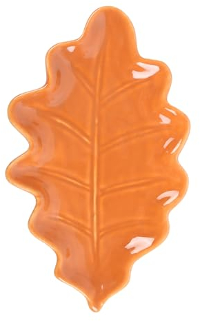 Something Different Wholesale Plat en céramique en forme de feuille d'automne : plateau décoratif pour décoration d'automne – Parfait pour les bijoux et les bibelots – Ajoutez du charme saisonnier à