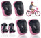 Rseuphiee 6 Piezas Protecciones Patines, Ajustables Set Rodilleras Coderas y Muñequeras, Protecciones Patines Niño, Equipo de Protección Adulto, para Ciclismo, Monopatín, Escalada y Otros Deportes