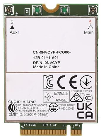 Plyisty T77W968 Karte, 4G LTE Netzwerkmodul, 3G 4G 5G WWAN Karte, ESIM Unterstützt, 4G LTE M.2 Netzwerkkarte für 7320 7330 7520 7530 7430 Laptop