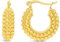 ARS-ARGENTI Creolen Ohrringe Damen Mädchen Sterling Silber 925 Gold 18K - hypoallergen (Luxuriöse Statement Creolen mit arabian-design ARIANNA Edelstahl 18K vergoldet 23x6mm)