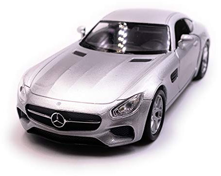 Onwomania AMG GT Sportwagen Modellauto Auto Silber Maßstab 1:34 (lizensiert)