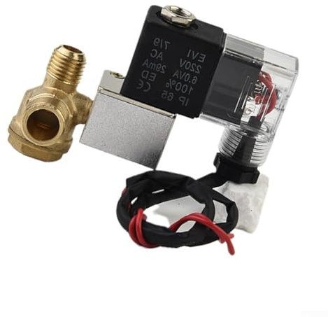 Silent Valve Bleed Valve, Air Compressor Accessories Small Air Pump Solenoid Valve Silent And Oil-free, For Water, Oil, Air, Natural Gas(B)