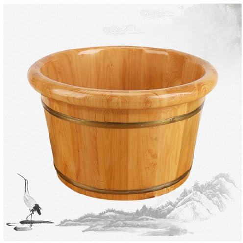 Balneo Pied Bois,Artisanat Bain Pied Thalasso Résistant,Professionnel Bassine pour Bain De Pieds Ongles Et Jointures