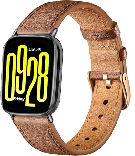 Issinlky Leather band for Redmi Watch 5 Lite/5 Active, 22MM Business Band for Xiaomi Redmi Watch 5 Lite/5 Active Smart Watch