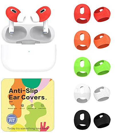 5 Pairs Replaceable Ear Hooks Covers Suitable for Airpods pro 2(2022),Bluetooth Headset Earbuds Silicone Anti-slip Anti Scratches Buds,Ear Covers Holder Earbuds Accessories