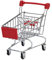 SUPVOX Trolley Mini Handcart Miniature Shopping Cart Cart Grocery Cart Mini Shopping Cart Shopping Cart Small Trolley Shopping Carts Red