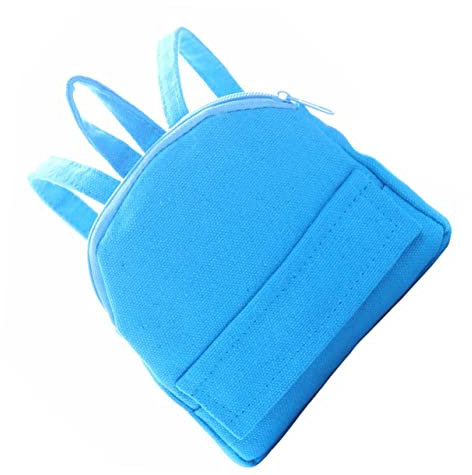 Healvian Kleiner Rucksack Modell Handgemachte Puppenbuchtasche Selbstgemacht Kleiner Haus Zubehör Dekorativer Rucksack für Puppen 18 Zoll