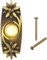 Aufputz massives Klingeltaster aus Metall, Kabelgebundener Klingelknopf, Antik Messing Bronze Türklingelknopf, LED Licht Wasserdichte Türklingel, für Haustür, 3.3x2.3x1.3 inches