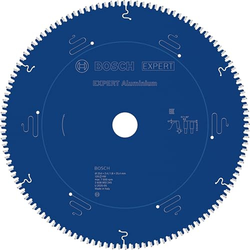 Bosch 1x EXPERT Aluminium Corded Circular Saw Blade for Table Saw | for Aluminium, Ø 254 mm, Professional Accessory Table Corded Circular Saw