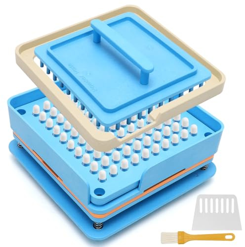 Capsule Filler 0 | Manual Capsule Filling Tool with 100 Holes | Manual Capsule Filling Tool | Capsule Holder for Gelatin/Herbs/Vitamins | Self Filler for Empty Capsules with Brush
