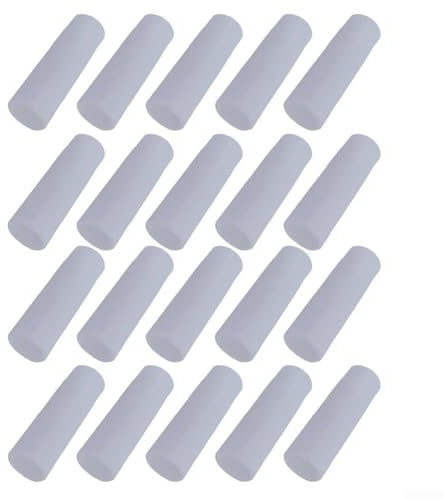 20er-Pack gerade Verbindungsstücke für Zeltstangen, feste Gelenke, kompatibel mit Fiberglas-Aluminium und Kohlefaser-Stangen, perfekt für Camping und Reparaturen (16 mm)
