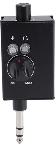 KIMISS Professioneller -Mixer, Handy-Sound-Konverter, 6,35-mm-Schnittstelle, PC-Soundkarten-Mixer, Sound-Konverter für Live-Streaming-Broadcast-Aufnahmen