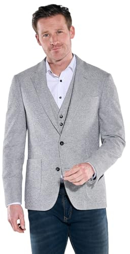 engbers Herren Sportives Sakko aus Flexibler Ware, Grau
