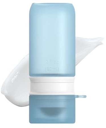 Applicateur de protection solaire – distributeur de protection solaire roll-on | bouteille rechargeable style solar buddy de 100 ml – applicateur visage en silicone qui ne crée pas de désordre – pour