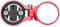 Fahrradcomputerhalterung - Aluminiumlegierung Radfahren Kilometerzähler-Erweiterungshalterung, Fahrradcomputerhalter (Farbe : Red-for Garmin)
