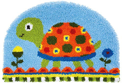 Vervaco Latch Hook Kit: Shaped Rug: Turtle