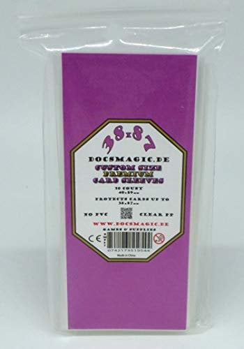 docsmagic.de 50 Premium 38 x 87 Board Game Sleeves - 40 x 89 - Brettspielhüllen - for Space Base