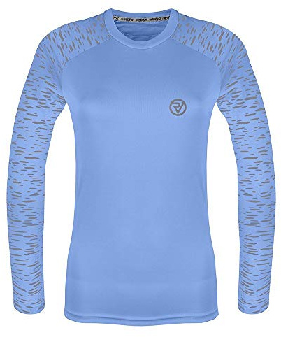 Proviz Womens REFLECT360 Sports T-Shirt – Reflective, Long Sleeve, Fluorescent Running Top for Women, Gym Top, Hi Vis Ladies Running Top