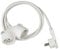 Brennenstuhl Cable alargador de Corriente 10 m con Dos enchufes (alargador eléctrico, Cable de 10 m, Doble extensión, 2 Conectores) Blanco