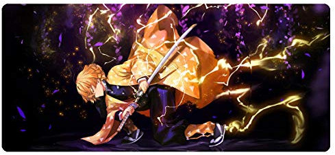 Tapis De Souris Demon Slayer Kimetsu No Yaiba,Tapis De Souris De Jeu, Tapis De Souris 700X300Mm,Tapis De Souris en Caoutchouc Antidérapant Étendu, pour Ordinateur Portable Et Ordinateur-C 800X400X3Mm