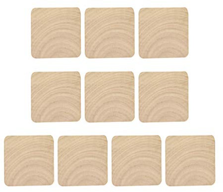 Milisten 10st Unfertiger Holzwürfel Kunsthandwerk Unfertiger Holzquader Holzklötze Zum Basteln Leerer Stempelblock Geometrische Holzblöcke Holzschnitzrohlinge Massivholz Bambus Holzhandwerk