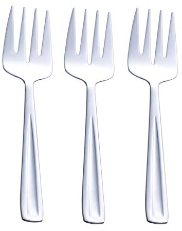 GoGeiLi Juego de tenedores grandes de acero inoxidable para servir, 24,1 cm tenedores grandes para servir para fiestas, banquetes, buffets, aptos para lavavajillas, 3 piezas