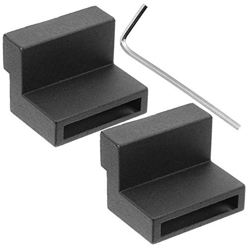 1 Pair Zinc Alloy Barn Door Stoppers, Noise-Reducing Rubber Cover, Easy Install Sliding Door Rail Stopper for Home Use
