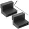 1 Pair Zinc Alloy Barn Door Stoppers, Noise-Reducing Rubber Cover, Easy Install Sliding Door Rail Stopper for Home Use