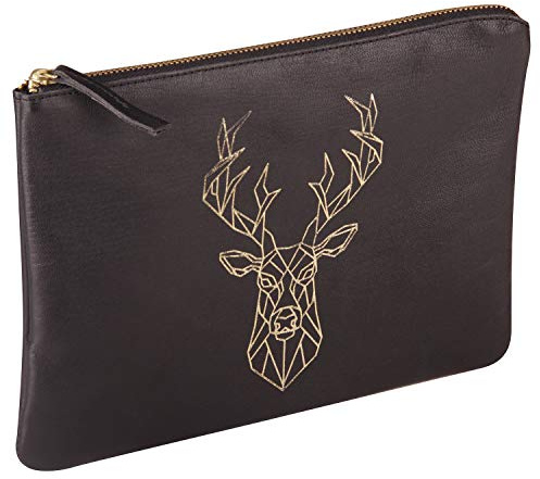 Clairefontaine 410185C Mäppchen Black Forest 27x19cm Lammleder Hirsch