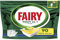 Fairy Tout-en-1 Plus Pastilles Lave-Vaisselle, 90 Tablettes, Peps Citron, Défie les Taches les Plus Coriaces