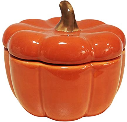 Uonlytech 1 Pc Candeliere Zucche Arancioni Portacandele Candelabro Di Zucca Lanterna Fantasma Organizer Per La Conservazione Della Zucca Fantasma Con Lanterna Ceramica Halloween Vassoio