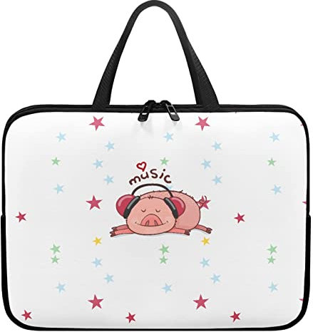 Micoklinlin 17 Inch Laptop Bag Women's Waterproof Neoprene Laptop Sleeve with Handle Novelty Laptop Sleeve Case Protective Case Laptop Sleeve Notebook Bag