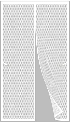 Magneti Rete Anti Zanzare Zanzariera 150 x 240 cm Zanzariera Magnetica Finestra Chiusura Maticamente Magnetica Zanzariera Per Porte Zanzariera Porta Finestra, Bianco