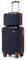 KONO Handgepäck Koffer Set mit Kosmetikkoffer Reisegepäck-Sets Beautycase Koffer Trolleys 100% ABS Reisekoffer Hartschalenkoffer Rollkoffer TSA-Schloss Blau