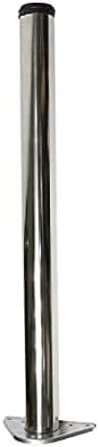 20–140 cm Hohe Metallmöbel-Tischbeine, 304 Edelstahl, Schrank-Schreibtisch-Tisch-Metallbeine – Höhenverstellbar,A,140 cm,HaoAMZ