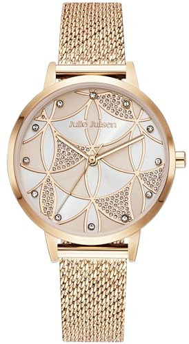 Julie Julsen Damen Damenuhr 22cm Zirkonia Edelstahl rot (Uhren) Quarzwerk Mineralglas 148000017