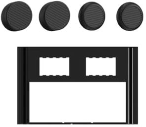 Monitor console Custodia protettiva + Silicone Thumb Grips Joystick Caps per Lenovo Legion Go, protezione completa antiurto pelle morbida per console di gioco portatile Monitor (Nero)