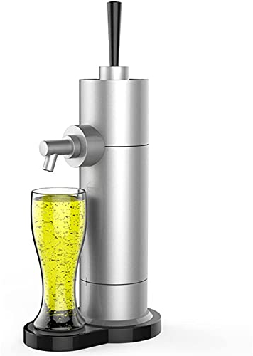WRJAHCG Tireuse A Biere, Machine A Biere,Convertit n'importe Quelle Canette en Pression De Style pour Les Bars À Bière, Les Réunions De Famille, Un Excellent Cadeau pour Les Amateurs De Bière,Argent