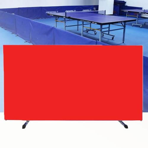 Faltbare Tischtennis-Schallwände, Tischtennisplatz-Zaun-Umrandungs-Hindernisblöcke, tragbare temporäre Trennwände für Schulen und Stadien (Farbe: Blau, Größe: 140 x 75 cm – 10 Stück) (Rot 14
