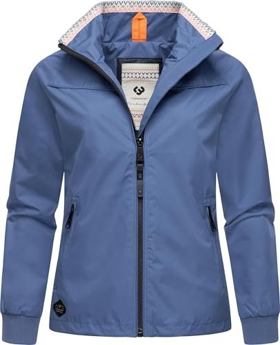 Ragwear Damen Übergangsjacke leichte wasserdichte Jacke kurz mit hohem Stehkragen Apola YOUMODO XS-6XL