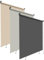 HOMEDEMO Store Enrouleur Exterieur Vertical de Balcon, Store Enrouleur Extérieur avec la Chaîne, Protection Contre Le Vent, Les UV et Le Soleil,Gris Foncé,100l x 140L cm